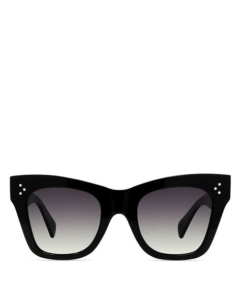 celine eyewear flat-top sunglasses|celine 50mm polarized square sunglasses.